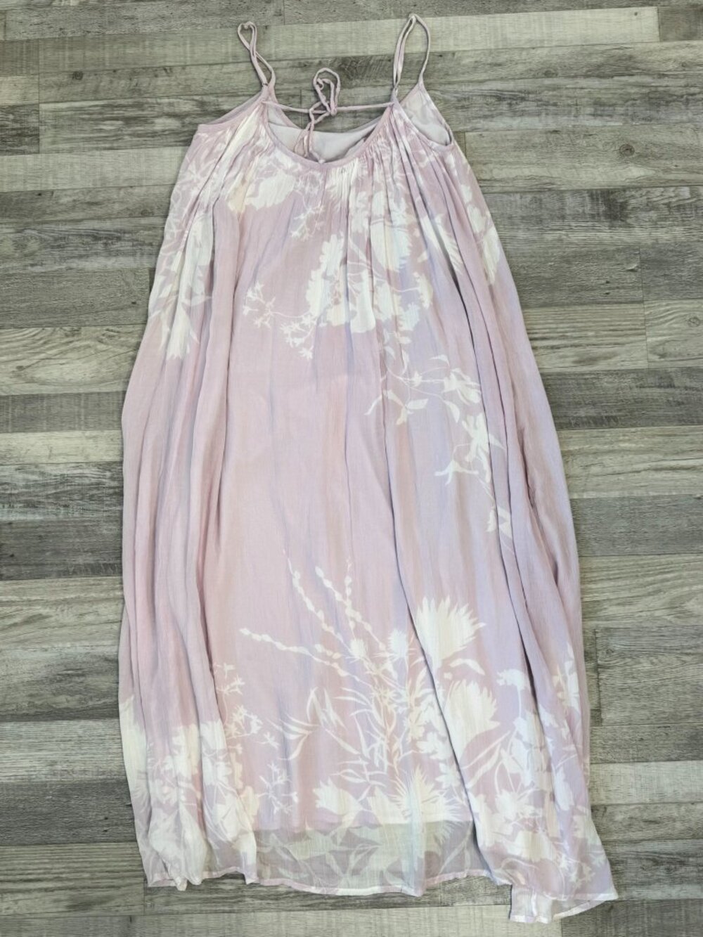 Allsaints Dress Paola Futurae Midi Lilac Floral Sundress Size 6 N44 - Picture 7 of 7